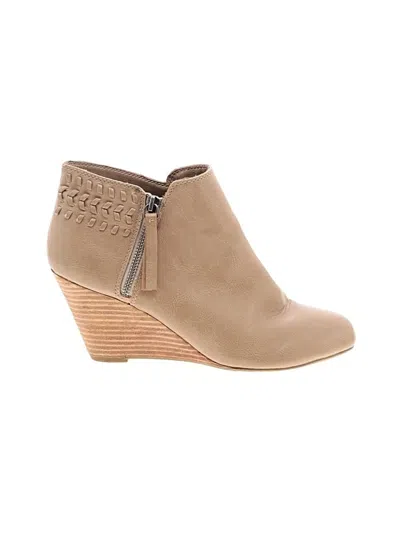 Pre-owned Report Wedges In Tan