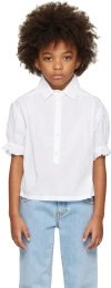 Repose Ams Kids White Dreamy Blouse In Crips White