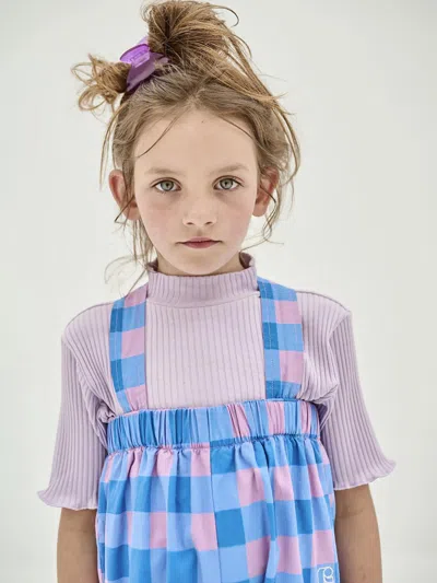 Repose Ams Kids' L/s Turtle Neck In Purple In Multi