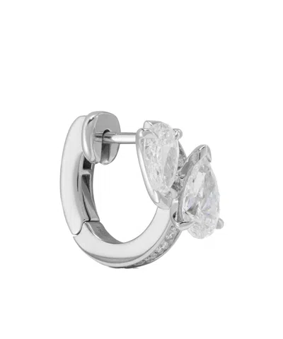 Repossi 14-karat White Gold Diamond Single Earring In Silver
