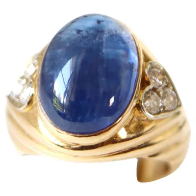 Pre-owned Repossi 18 Kt Yellow Gold Ring 10 Carats Sapphire And Diamonds Hearts