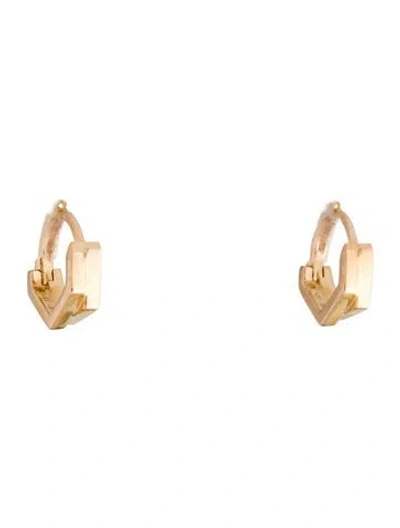 Pre-owned Repossi 18k Antifer 2-row Hoop Earrings In Multi