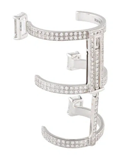 Pre-owned Repossi 18k Diamond Serti Sur Vide Ring In Multi