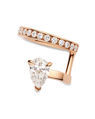 Repossi 18k Gold Serti Sur Vide Diamond Pear & Round Right Side Ear Cuff