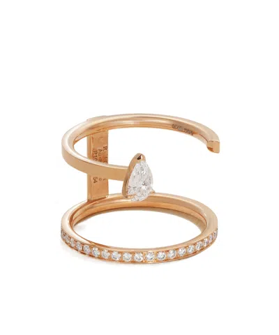 Repossi Serti Sur Vide 18-karat Rose Gold Diamond Ring