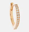 Repossi Antifer 18kt Rose Gold Single Earring With Diamonds In Gold