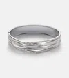 Repossi Antifer 18kt White Gold Cuff Bracelet With Diamonds In Metallic