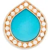 Repossi Antifer Turquoise & Diamond Pavé Stud Earring In Brown
