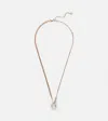 Repossi Berbere 18kt Rose Gold Necklace With Diamonds In Pink Gold