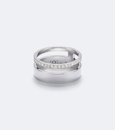 Repossi Berbere 18kt White Gold Ring With Diamonds In Silver