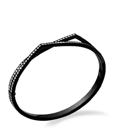Repossi Black Gold And Diamond Anifer Bangle