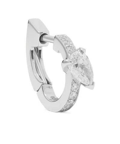 Repossi Harvest 18-karat White Gold Diamond Single Earring In Silver