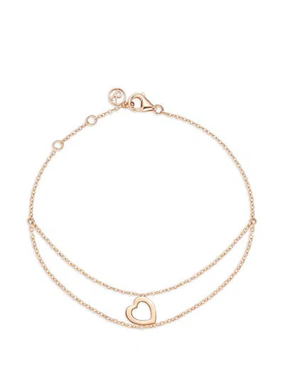 Repossi Heart Motif Chain 手链 In Pink