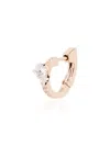 Repossi 18kt Rose Gold Harvest Diamond Huggie Earring In Gold