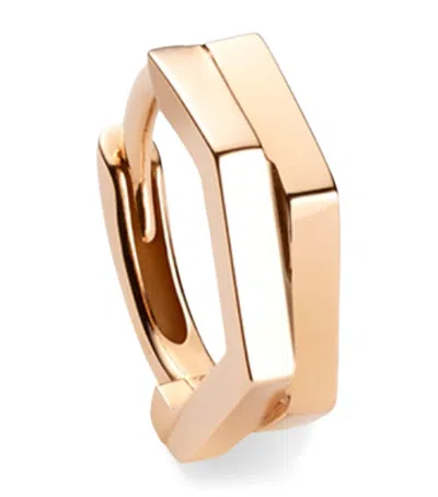 Repossi Pink Gold Antifer Single Hoop Earring In Rose Gold