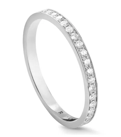 Repossi Platinum And Diamond Berbere Ring In Silver