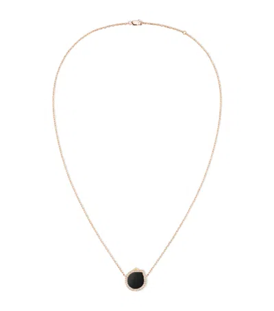 Repossi Rose Gold And Diamond Antifer Pendant Necklace