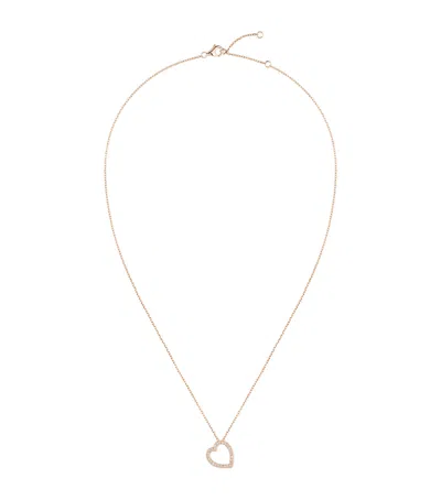 Repossi Rose Gold And Diamond Antifer Pendant Necklace
