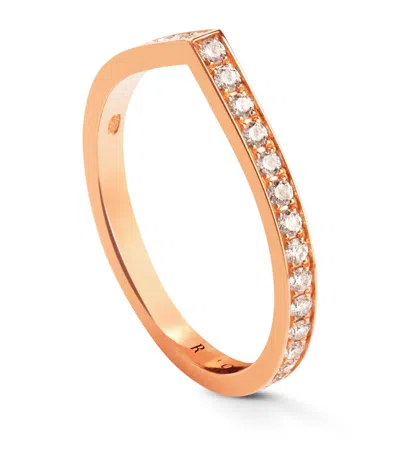 Repossi Rose Gold And Diamond Antifer Ring