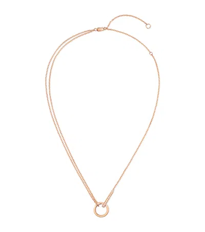 Repossi Rose Gold And Diamond Berbere Module Pendant Necklace