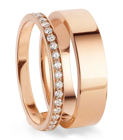 Repossi Rose Gold And Diamond Berbere Ring