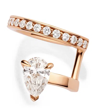 Repossi Rose Gold And Diamond Serti Sur Vide Ear Cuff