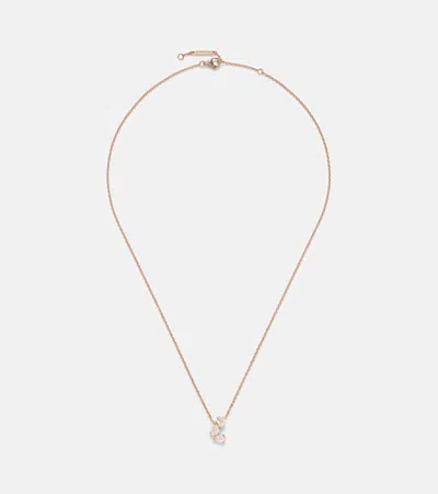 Repossi Serti Sur Vide 18kt Rose Gold Pendant Necklace With Diamonds
