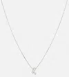 REPOSSI SERTI SUR VIDE 18KT WHITE GOLD PENDANT NECKLACE WITH DIAMONDS