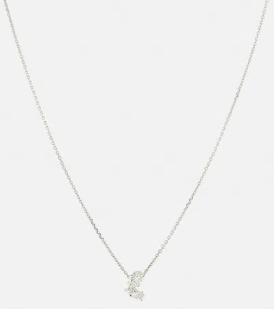 Repossi Serti Sur Vide 18kt White Gold Pendant Necklace With Diamonds