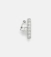 Repossi Serti Sur Vide 18kt White Gold Single Earring With Diamonds In Silber