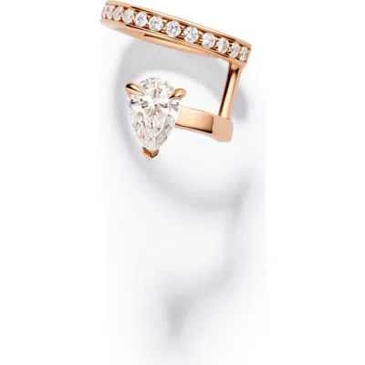 Repossi Serti Sur Vide Diamond Pavé Ear Cuff In Gold