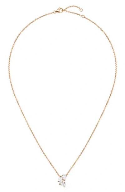 Repossi Serti Sur Vide Diamond Pendant Necklace In Pink Gold 18k
