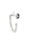 Repossi Serti Sur Vide Diamond Single Earring In White