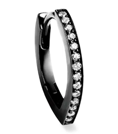 Repossi White Gold And Diamond Antifer Ring In Silver