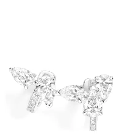 Repossi White Gold And Diamond Serti Sur Vide Ear Cuff In Silver