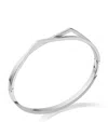 Repossi White Gold Antifer Bangle In Silver