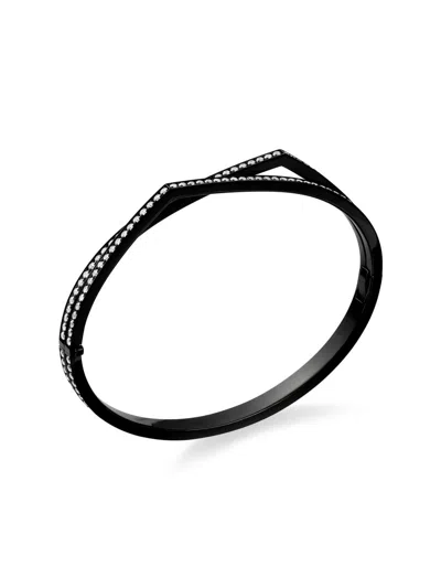 Repossi Women's Antifer 18k Black Gold & 2.15 Tcw Diamond Double-row Bangle