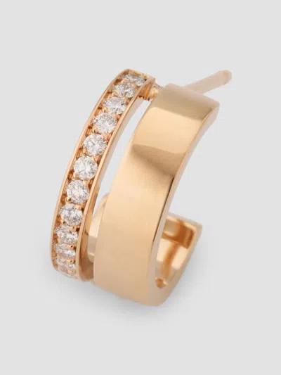 Repossi Women's Berbere 18k Rose Gold & 0.10 Tcw Diamond Hoop Earrings
