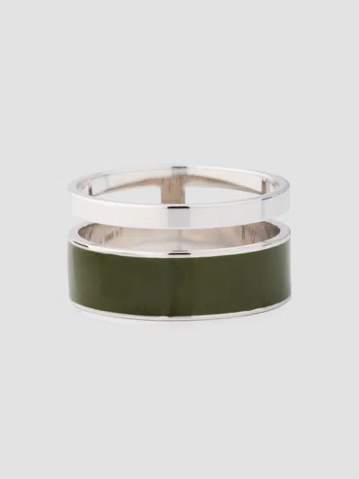 Repossi Women's Berbere Chromatic 18k White Gold & Lacquer Double-band Ring