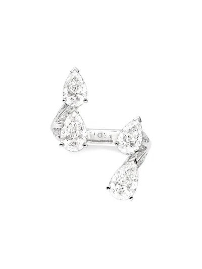 Repossi Women's Brevis 18k White Gold & 1.70 Tcw Diamond Cuff Ring