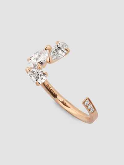 Repossi Women's Serti Sur Vide 18k Rose Gold & 0.82 Tcw Diamond Cuff Ring In Pink Gold
