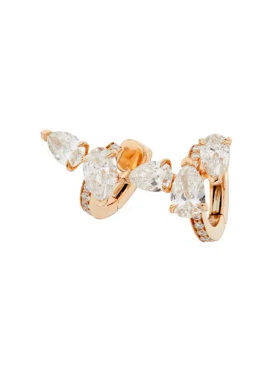 Repossi Women's Serti Sur Vide 18k Rose Gold & 1.40 Tcw Diamond Earring