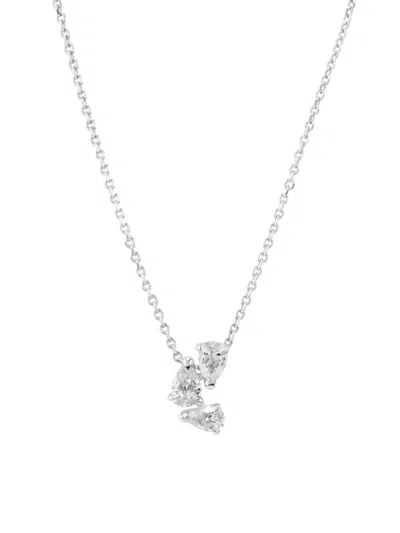 Repossi Women's Serti Sur Vide 18k White Gold & 0.75 Tcw Diamond Pendant Necklace