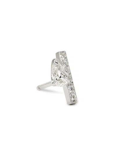 Repossi Women's Serti Sur Vide 18k White Gold & 0.32 Tcw Diamond Stud Earring In Metallic