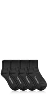 Repossier Black Half Crew Socks 4-pack
