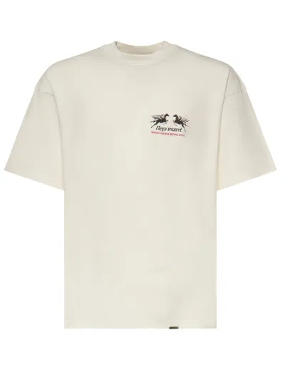 Represent 24 Hour Service Cotton T-shirt In White