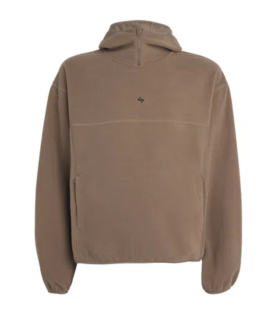 Represent 247 247 Fleece Hoodie In Brown