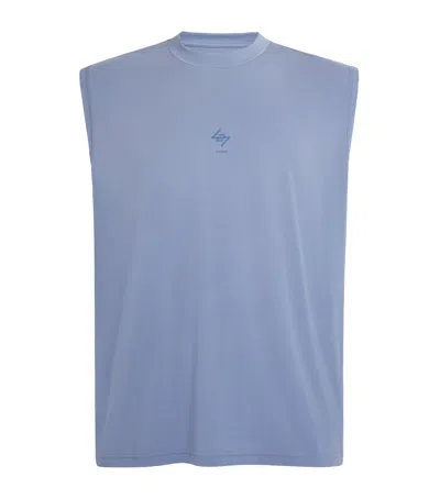 Represent 247 247 Motion Oversized Tank Top In Blue