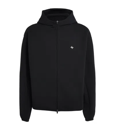 Represent 247 247 Numbers Zip-up Hoodie In Black