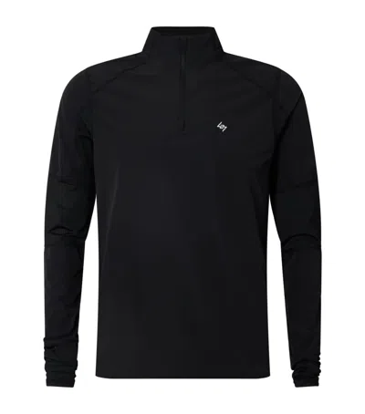 Represent 247 247 Run Quarter-zip Top In Black